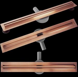 Scarico lineare REA Neox Slim pro Brushed Copper 70