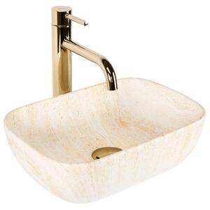 Lavabo da appoggio Rea BELINDA MINI TRAVERTINE MATT