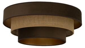 Plafoniera WENTA 1xE27/60W/230V, diametro 50 cm, marrone/iuta