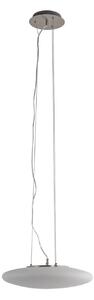 Lampada a sospensione Lindby, Gunda, dimmerabile, Bianco, Soggiorno, Vetro, Moderno