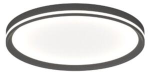 Plafoniera moderna top light aera 1222 50 led cct switch biemissione metallo acrilico - Top Light