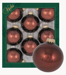 Set di 8 palline di Natale dipinte a mano Thalia