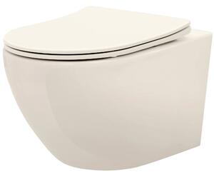Vaso WC sospeso REA Carlo Mini Rimless Ecru