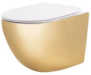 Vaso WC sospeso Rea Carlo Mini Tornado NF WHITE GOLD