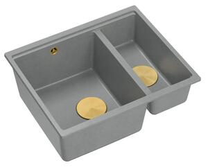 Lavello in granito Logan 150 Grey Metallic