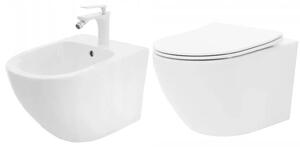 Set vaso WC CARLO Flat + bidet CARLO MINI