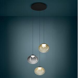 Eglo 390481 - Lampada a sospensione dimmerabile su cavo PANTOJA 3xLED/5,8W/230V beige/fumé +telecomando