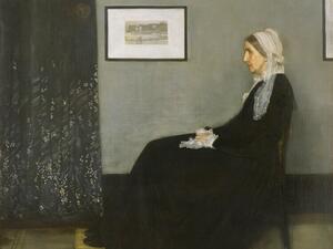 Riproduzione Arrangement in Grey and Black No 1 Whistler's Mother - James McNeill Whistler, (40 x 30 cm)