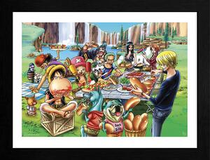 Quadro One Piece - Hot Dog Party, Poster Incorniciato