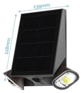 Viking - Applique solare da parete dimmerabile con sensore LED/1,3W/3,7V IP44 4000K