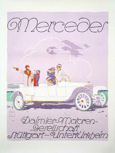 Fotografia Poster Mercedes 1912, Hohlwein, Ludwig, (30 x 40 cm)