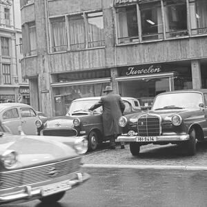Fotografia Street scene at Alstertor street in Hamburg Germany 1960s