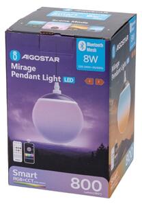 Aigostar - LED RGBW Lampadario dimmerabile a sospensione con filo MESH LED/8W/230V + +TC