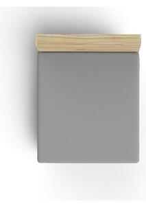Lenzuolo con angoli in grigio scuro in cotone 140x200 cm – Mijolnir