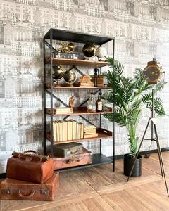 Libreria in ferro e legno Industrial Big 92 cm