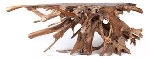 Console gigante Root in legno massello decorativo Padar di teak naturale, fatta a mano