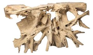 CONSOLLE IN RADICE MASSELLO DI TEAK NATURALE 150XH80CM BELEGA