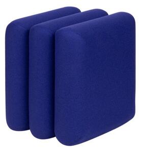 Poggiapiedi blu con rivestimento in lana Radd – noo.ma