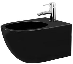 Set vaso WC CARLO Mini Black Mat + Bidet Carlo Black