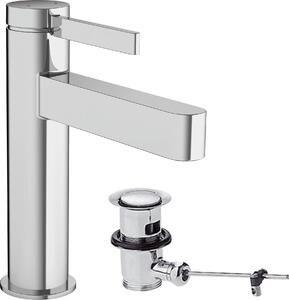 Hansgrohe Finoris robinetterie de lavabo à levier unique 110 avec vidage à tirette, portée 139mm, 76020000, 76020000