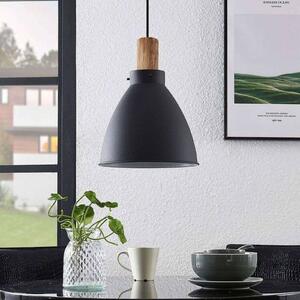Lampada a sospensione Trebale Lindby, dimmerabile, Nero, Soggiorno / Sala da pranzo, Metallo, Scandinavo, Lampada a sospensione