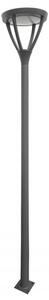 Lampione da strada/da giardino 318 cm LED 45W grigio scuro IP65 SU-MA Mars MLS-LB-22A