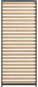 GAYA, pannello laterale in alluminio per pergole, dimensioni 229 x 93 cm, colore grigio con decoro effetto legno naturale
