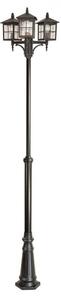 Lanterna da giardino 280 cm 3xE27 nero IP43 SU-MA Venezia OGMWN 3 KW