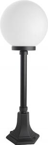 Lampada da giardino 73 cm sfera bianca o fumé 25 cm 1xE27 nero IP43 SU-MA KULE K 5002/3/KP 250