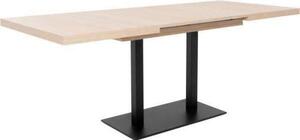 Tavolo da pranzo allungabile ORLANDO - Rettangolare - Stile industriale - Finitura rovere Sonoma - 8/10 persone - 120-200 x P 80 x H