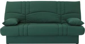 Divano letto a tre posti – Tessuto verde foresta – 190 x 92 cm