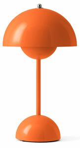 Lampade da tavolo &Tradition, Flowerpot VP9, dimmerabile, Arancione, Soggiorno, Plastica, Design