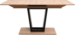 Calicosy - Tavolo da pranzo allungabile da 160 a 200 cm, finitura rovere artisan e nero - SORIA