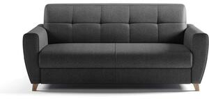 Divano trasformabile a 3 posti Express SKY - Tessuto antracite - 192 x 100 x 88 cm
