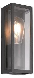 Lampada da parete per esterni 1xE27 nero IP65 SU-MA Porto M1976