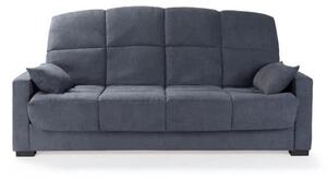 Divano letto 3 posti – Grigio antracite – Materasso da 14 cm – 130 x 190 cm – Modello MEGAN