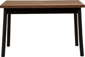 Skye Decor, Oliver Open - Barok Black, tavolo da pranzo allungabile, 100% pannelli di particelle rivestiti in melamina, nero, 120 x 75 x 77 cm