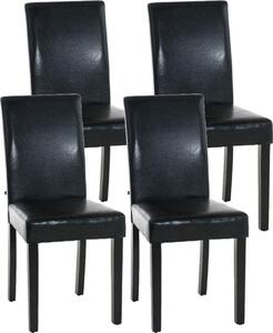 Set di quattro sedie per sala da pranzo - sedie da cucina - seduta e schienale confortevoli