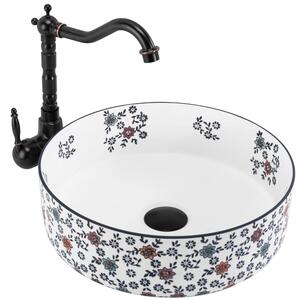Lavabo da appoggio Rea Stefania Fiori
