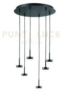 Base ekos per sospensione 6 luci d.50cm led 3000k 2639lm 36w