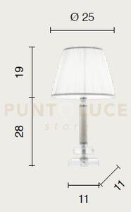 Lume piccolo dido 1 luce ambra e oro attacco e14 d.25cm