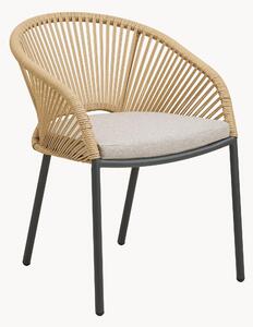 Set di 2 sedie da pranzo da giardino con braccioli Novella