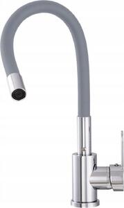 Rubinetto da cucina Rubinetto acqua Miscelatore lavello Miscelatore doccia Flessibile Grigio 10898