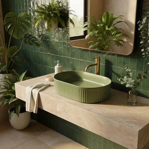 Lavabo da appoggio Rea Vanda Pistachio Matt