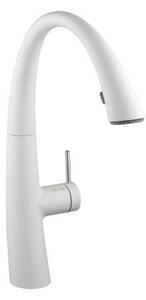 KWC Zoe 2, miscelatore per lavabo, bianco opaco, alta pressione