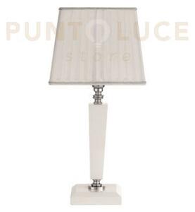 Lume piccolo cherubini bianco e cromo con paralume bianco l.20cm 1 