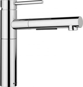 BLANCO ALTA-S-F II rubinetto miscelatore cucina alta pressione cromato tubo flessibile spray installazione frontale finestra