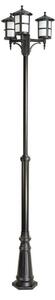 Lampione 280 cm 3xE27 nero IP23 SU-MA OGMWN 3 TD