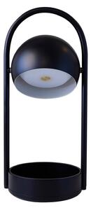 FRANDSEN Lampada da tavolo a LED Ball Portable, dimmerabile, Nero, Soggiorno / Sala da pranzo, Metallo, Design, Lampada da tavolo LED