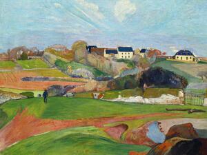 Stampa artistica Landscape at Le Pouldu Vintage French Countryside - Paul Gauguin, (40 x 30 cm)